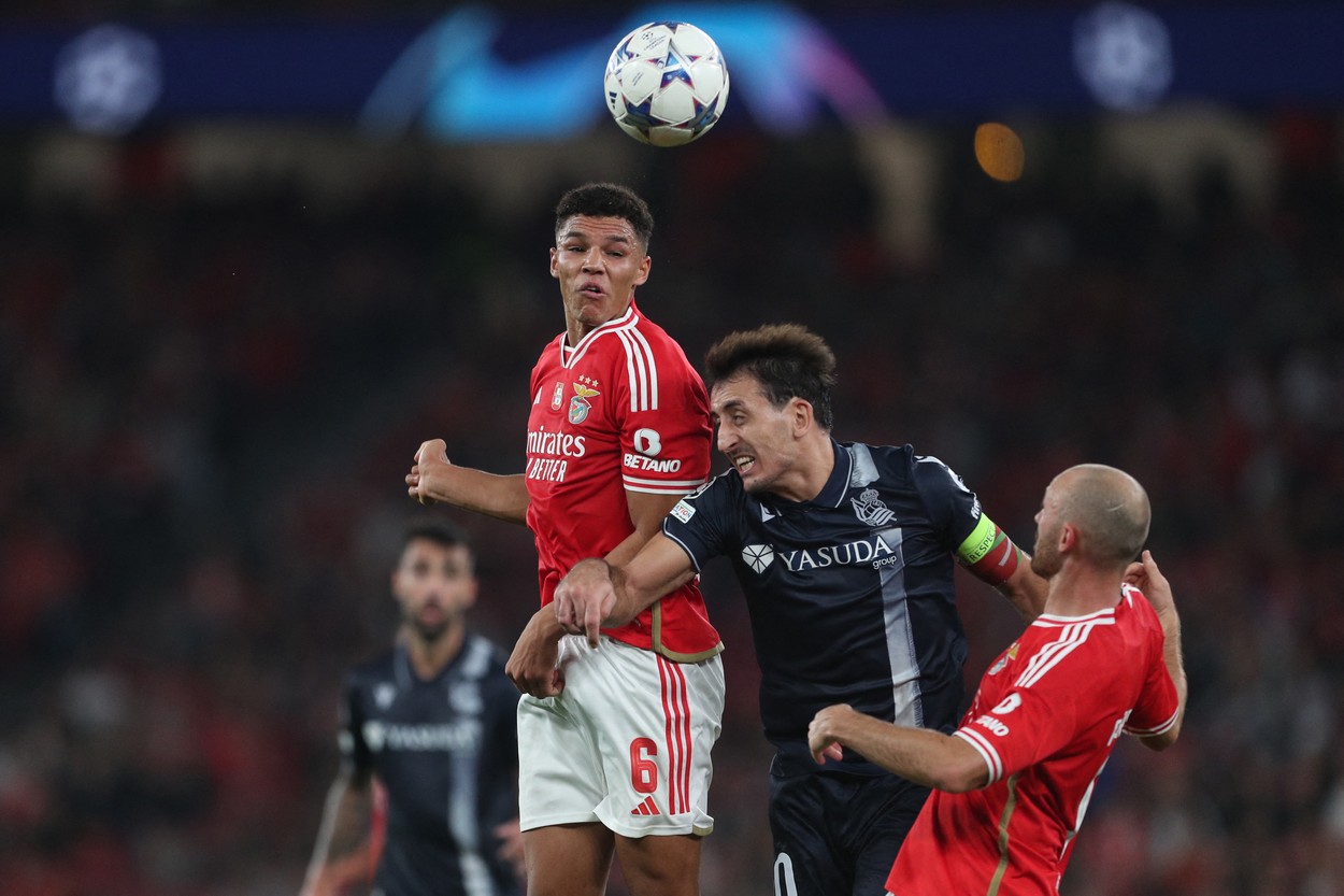Benfica - Real Sociedad 0-1. ”Vulturii” au 0 puncte în primele trei etape din UEFA Champions League