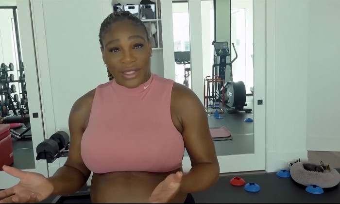 Tennis legend Serena Williams gives fans a look at her pregnancy workout