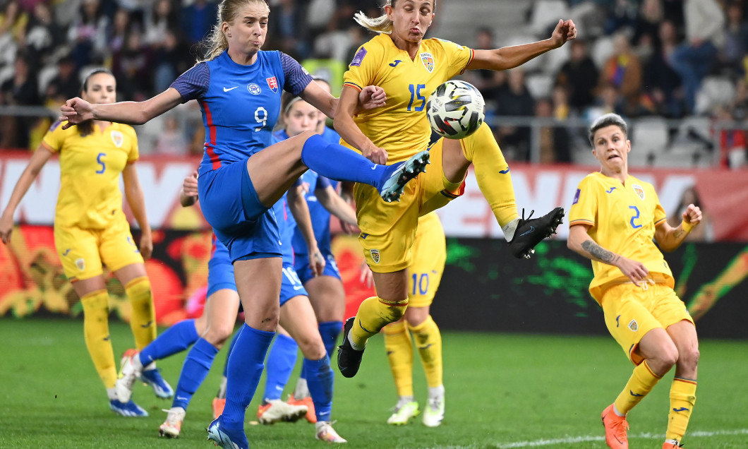 FOTBAL FEMININ:ROMANIA-SLOVACIA, LIGA NATIUNILOR (27.10.2023)