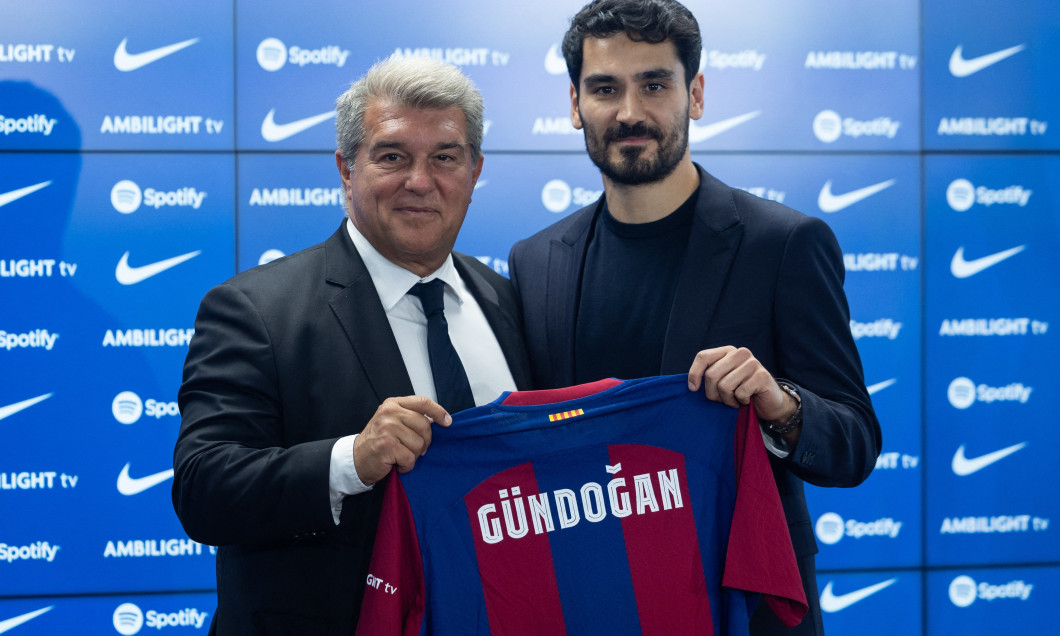 FC Barcelona's newly-signed German midfielder Ilkay Gundogan