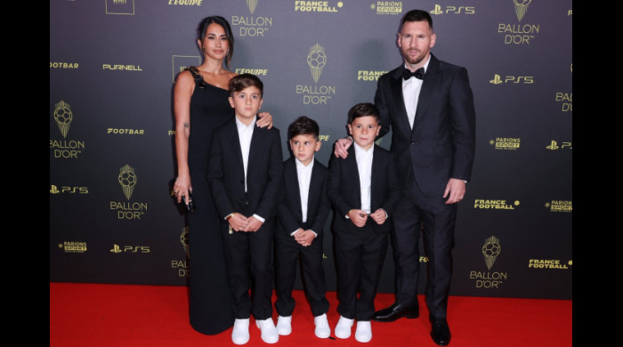 Leo Messi și Antonela Roccuzzo, la Balonul de Aur 2023 / Foto: Profimedia