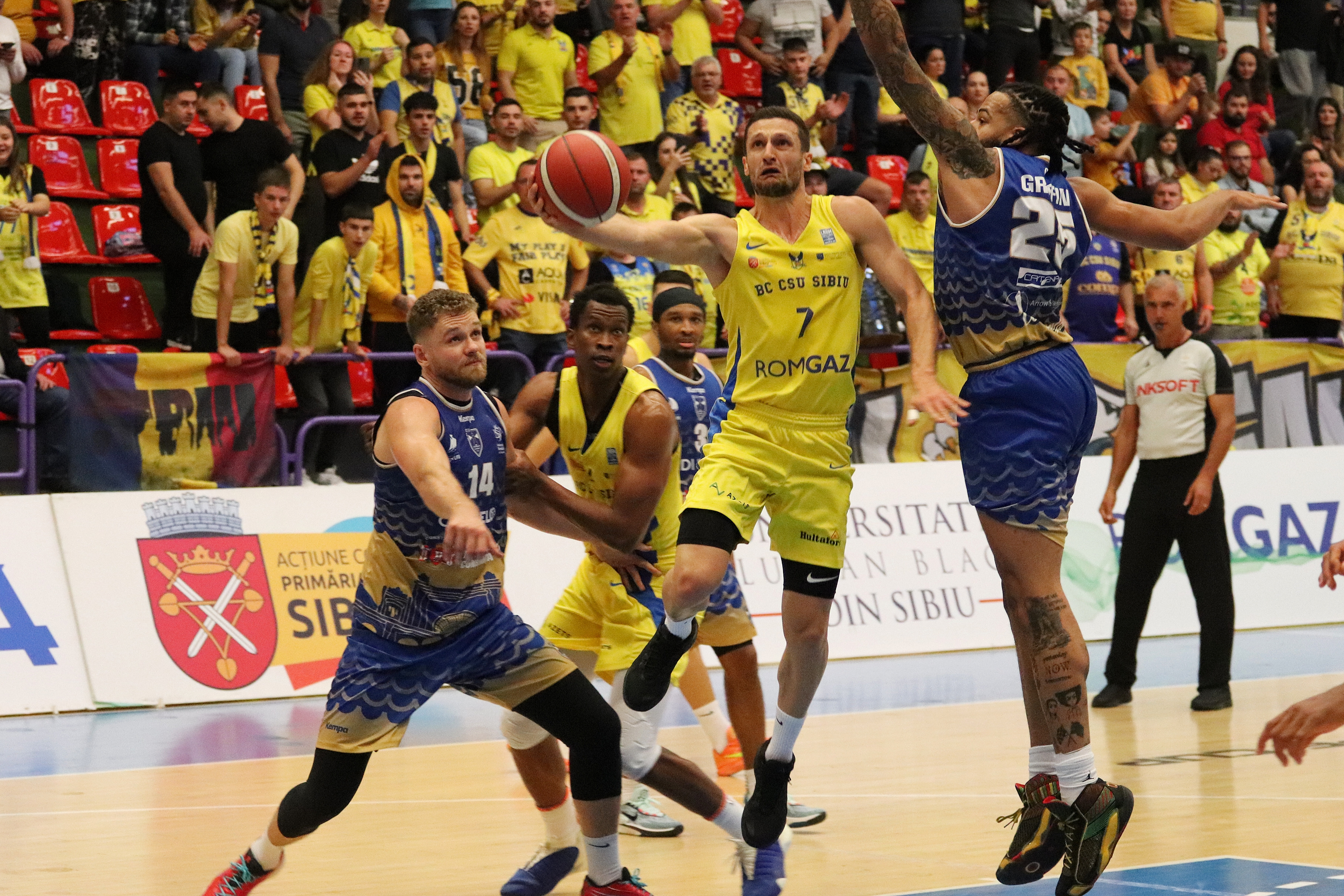 CSU Sibiu a pierdut drastic cu Anwik Wloclawek, în FIBA Europe Cup