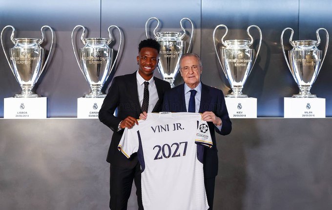 Imagine Stire Real Madrid i-a triplat salariul lui Vinicius și i-a pus o clauză de un miliard de euro | 2review.ro