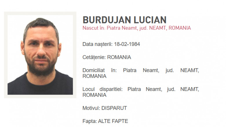 Mesajul postat de Lucian Burdujan, după ce a fost dat dispărut de Poliția Română