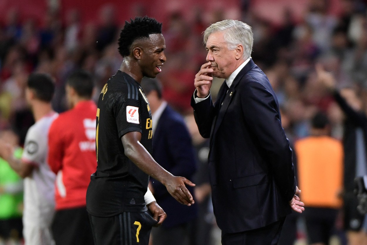 Carlo Ancelotti le răspunde contestatarilor lui Vinicius Jr.