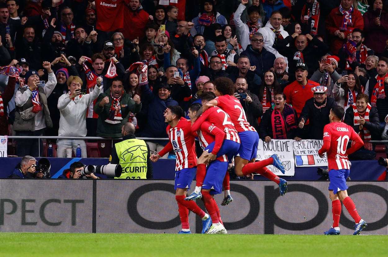 Atletico Madrid - Celtic 6-0. Antoine Griezmann și Alvaro Morata au reușit câte o dublă