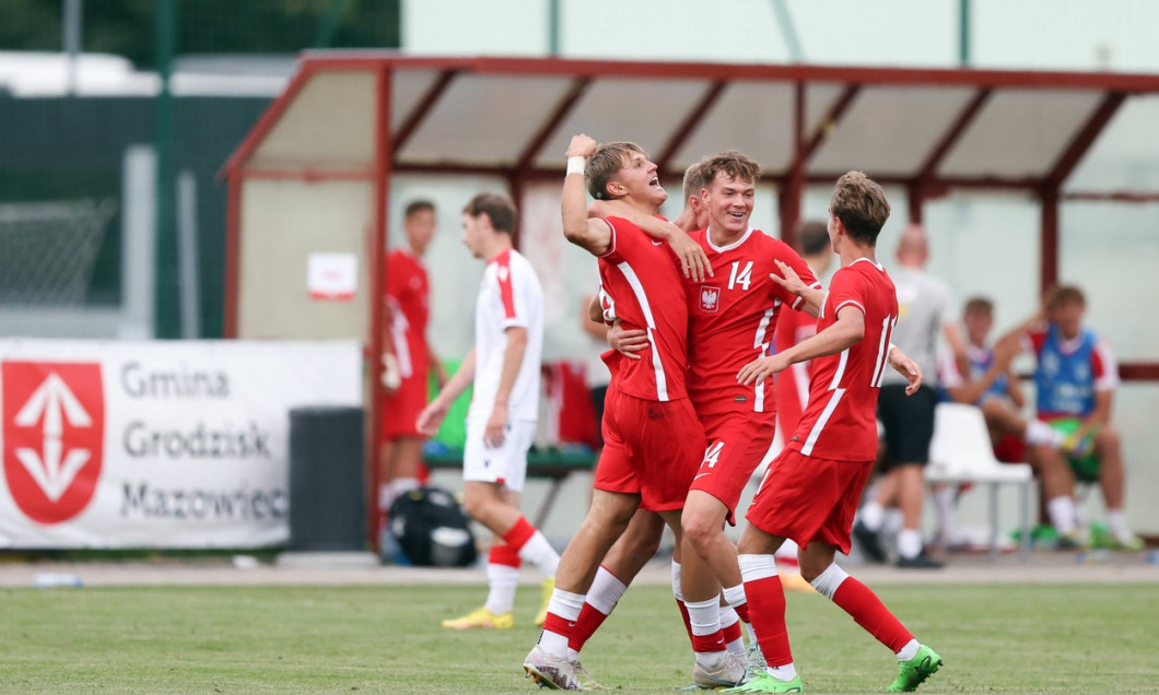 GRODZISK MAZOWIECKI 22.08.2023 TURNIEJ PILKI NOZNEJ O PUCHAR SYRENKI U-17 MECZ: POLSKA - GRUZJA --- SYRENKA CUP TOURNAME