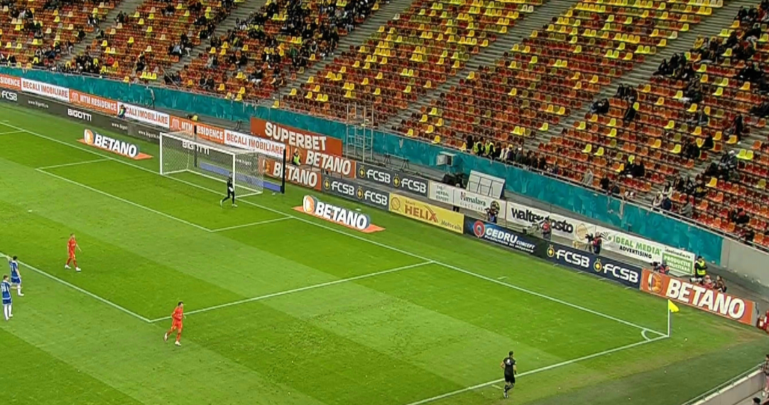 Bate vântul! Motivul pentru care peluza FCSB-ului a fost aproape goală în startul meciului cu FCU Craiova