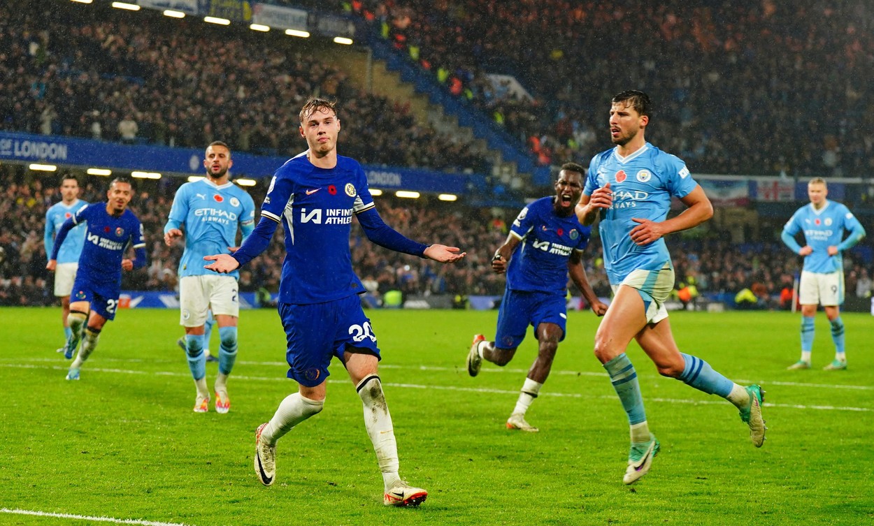 Veste uriașă primită de Cole Palmer, la scurt timp după ce a înscris în poarta lui Manchester City