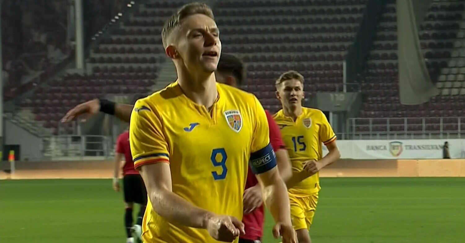 România U21 - Albania U21 2-0, ACUM, în preliminariile EURO 2025. Start perfect pentru ”Tricolorii mici”