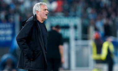 SS Lazio v AS Roma - Serie A Tim Jose™ Mourinho head coach of AS Roma yells during the Serie A match between SS Lazio an