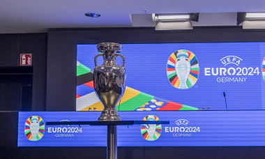 UEFA EURO, EM, Europameisterschaft,Fussball 2024 Pressekonferenz, eutsche Bank Park, Frankfurt, 16.10.2023 Symbolbild Po