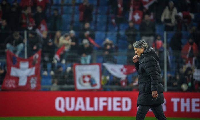 Schweiz - Kosovo Fußball: EM Qualifikation 2023 / 2024, Schweiz - Kosovo, Stadion St. Jakob-Park, Basel: Schweizer Train