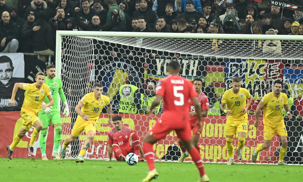 FOTBAL:ROMANIA-ELVETIA, PRELIMINARIILE C.E 2024 (21.11.2023)