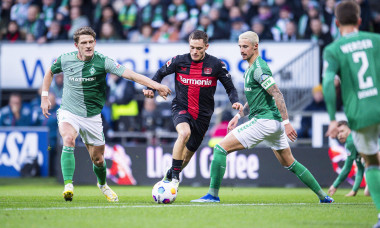 25.11.2023 - Fußball, 2023/2024, 1. Bundesliga, 12. Spieltag, SV Werder Bremen - Bayer 04 Leverkusen: (L-R) Jens Stage (