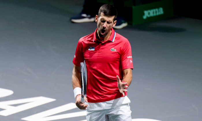 Serbia v Italy - Davis Cup Final: Semifinal, Malaga, Spain - 25 Nov 2023