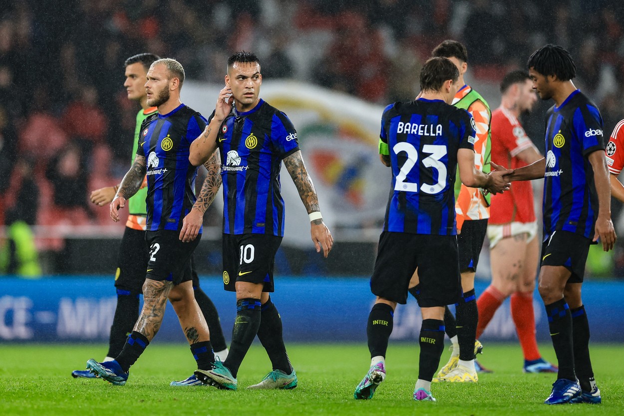 Benfica – Inter 3-3. Nebunie totală! Italienii au egalat după ce au fost conduși cu 3-0