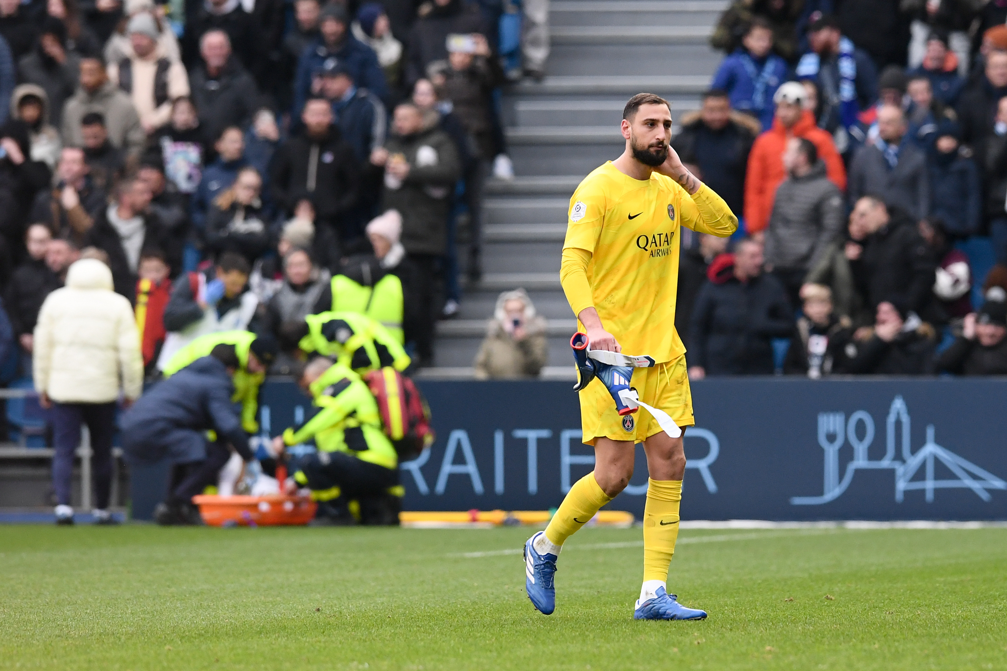 Reacția lui Luis Enrique, după ce Gianluigi Donnarumma a fost eliminat în minutul 10 în Le Havre - PSG 0-2