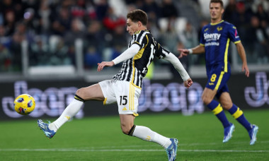 Torino, Italy. 28th Oct, 2023. Kenan Yildiz of Juventus Fc in action during the Serie A football match beetween Juventus Fc and Hellas Verona FC at Allianz Stadium on October 28, 2023 in Turin, Italy . Credit: Marco Canoniero/Alamy Live News