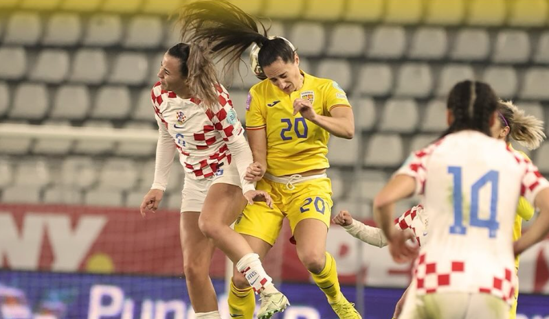 România - Croația 0-1. Am retrogradat în Liga C și la fotbal feminin, după meciul de pe Arcul de Triumf