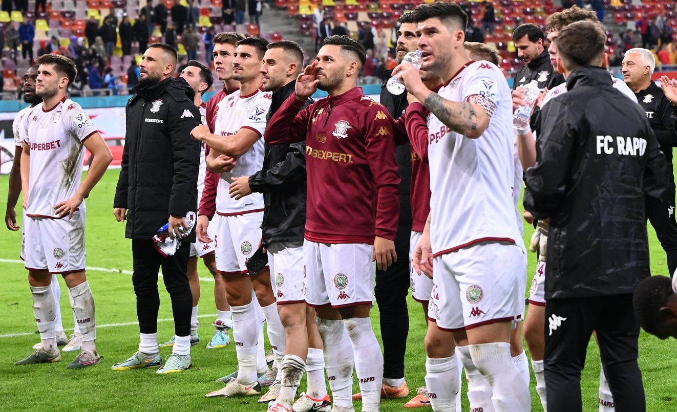 Șefii Rapidului s-au dus direct în vestiar, după eșecul cu FC Voluntari
