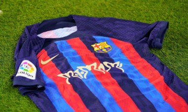 19th March 2023; Camp Nou, Barcelona, Spain, Spanish La Liga Football, Barcelona versus Real Madrid; F.C. Barcelona celebrated its partnership with Spotify through the making of special match kits, and revealed its brand new threads that salute Spanish ar