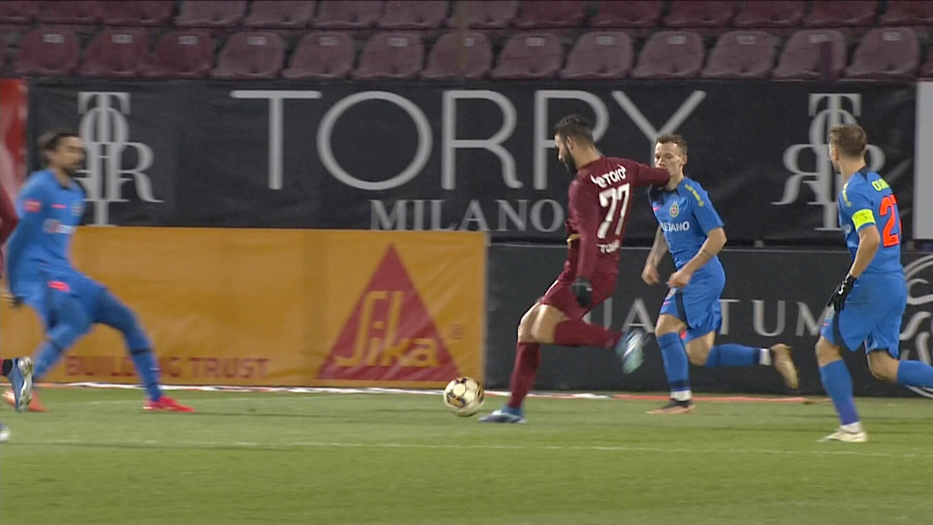 CFR Cluj - FCSB 1-0, ACUM, Digi Sport 1. Ardelenii deschid scorul rapid