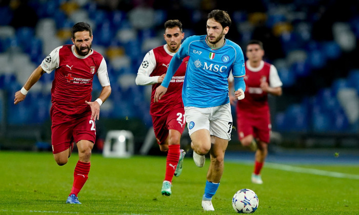 SSC Napoli v SC Braga - UEFA Champions League, Naples, Italy - 12 Dec 2023