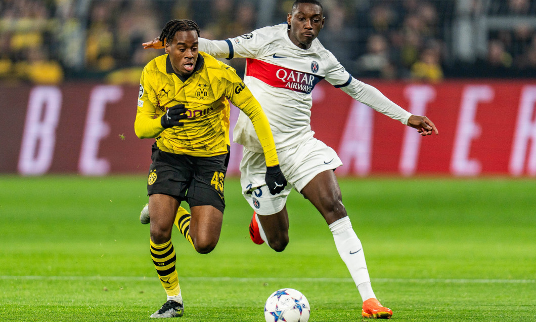 Jamie Bynoe-Gittens (Borussia Dortmund, 43) Randal Kolo Muani (Paris Saint-Germain, 23) Borussia Dortmund vs. Paris Sain