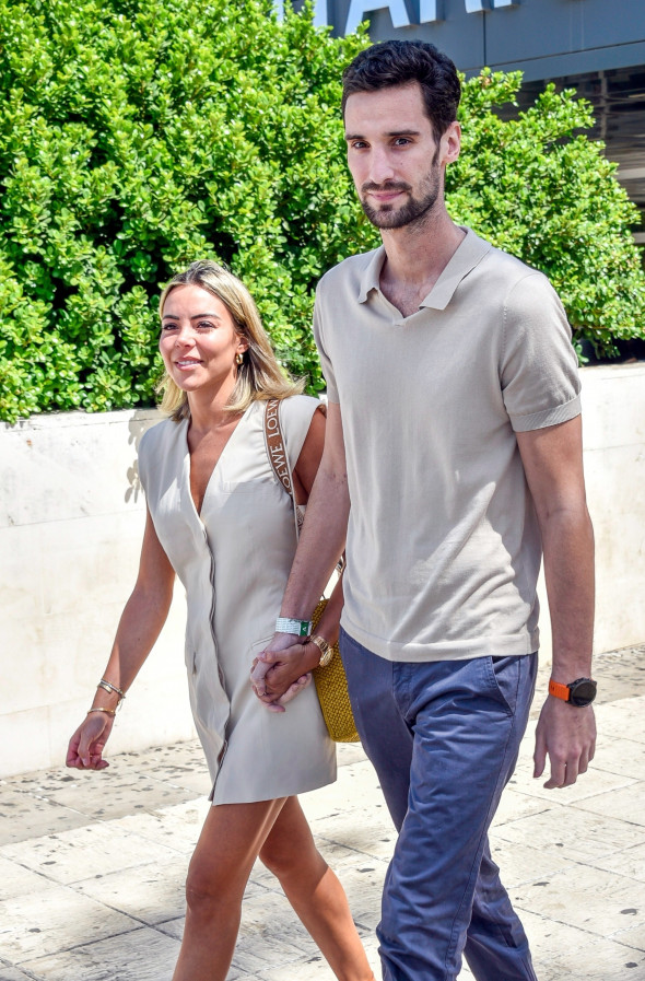 The goalkeeper of Paris Sant Gemain, Sergio Rico seen leaving the hospital in Sevilla.