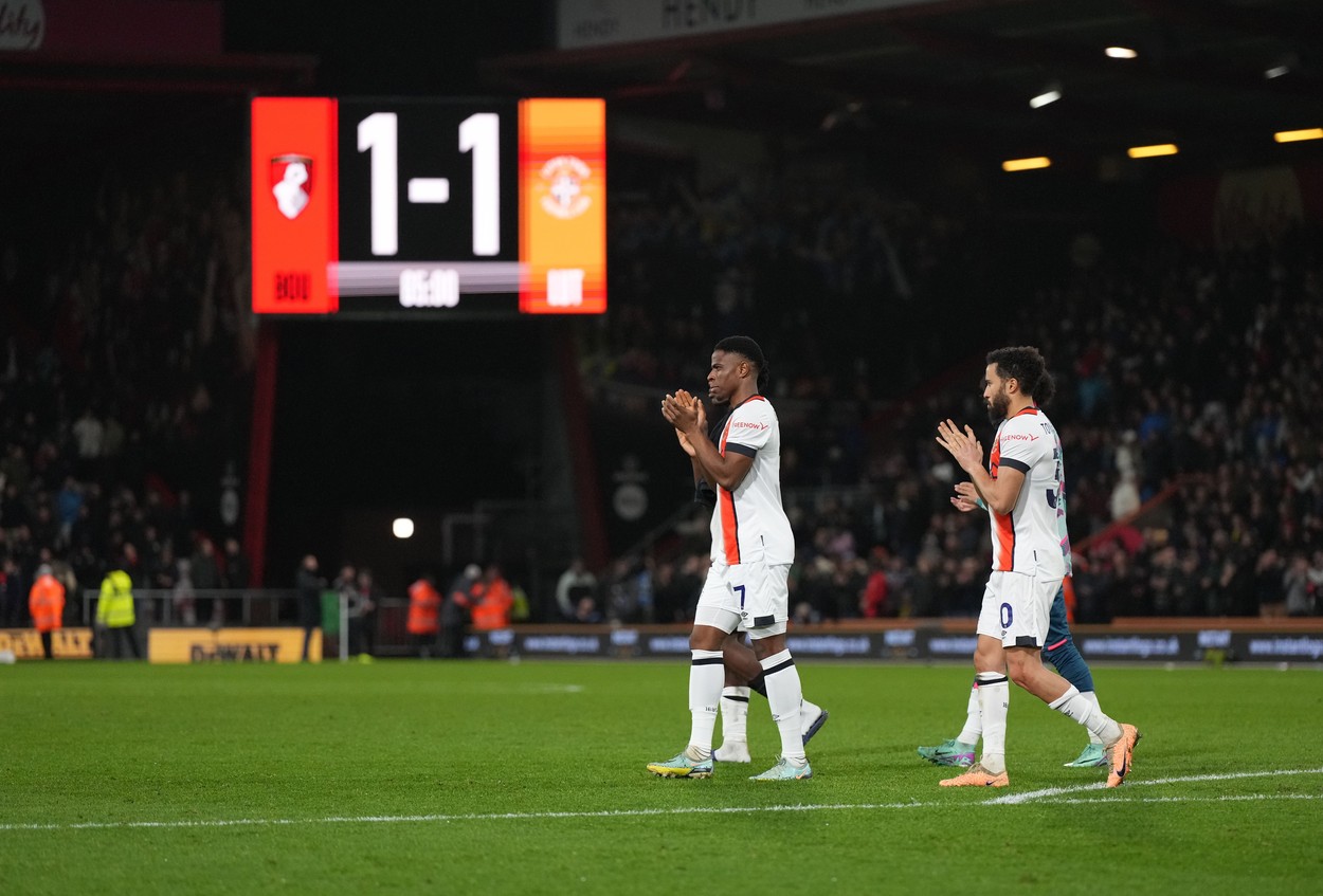 Bournemouth - Luton Town se rejoacă din primul minut. Ce prevede regulamentul din Premier League