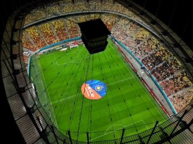 Foto  Cum arată tribunele la meciul FCSB - Hermannstadt! Bate vântul pe  Arena Națională. Și la propriu, și la figurat