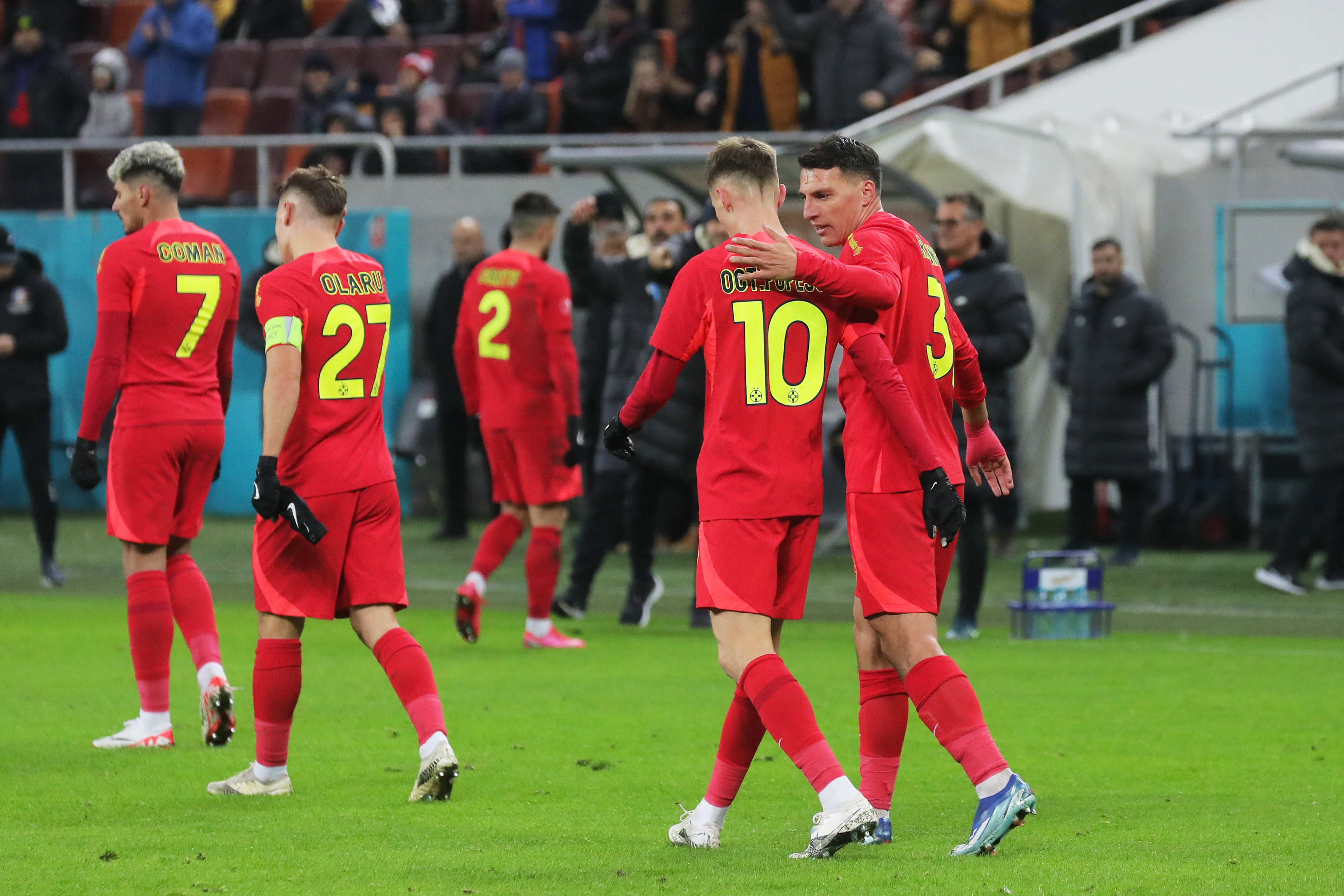 FCSB - Hermannstadt 2-0, DGS 1. Darius Olaru reușește dubla. Repriză perfectă a roș-albaștrilor