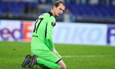 Cluj goalkeeper Giedrius Arlauskis reacts during the UEFA Europa League, Group E football match between SS Lazio and CFR Cluj on November 28, 2019 at Stadio Olimpico in Rome, Italy - Photo Federico Proietti/ESPA-Images