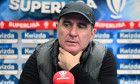 Gheorghe Hagi la conferinta de presa de dupa meciul de fotbal dintre Farul Constanta si FC Hermannstadt, contand pentru