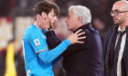 ROME, ITALY - DECEMBER 23: Khvicha Kvaratskhelia of SSC Napoli and Jose Mourinho coach of AS Roma during the Serie A mat