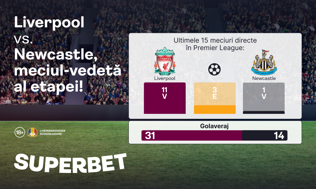 (P) Vezi SuperOferta pentru etapa din Premier League, cu Liverpool - Newcastle în prim-plan!