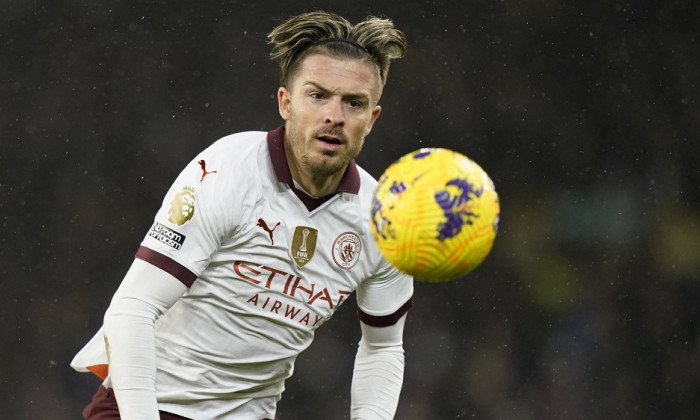 Liverpool, England, 27th December 2023. Jack Grealish of Manchester City during the Premier League match at Goodison Par