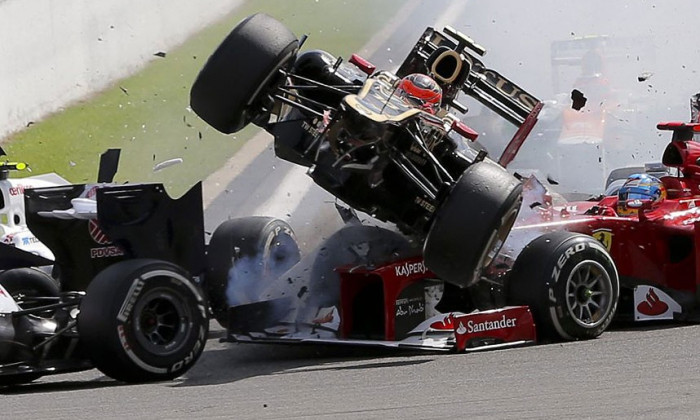 grosjean accident spa