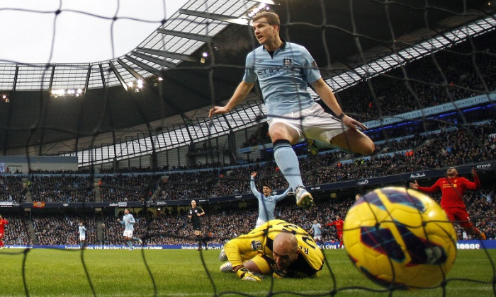 dzeko liverpool REUTERS