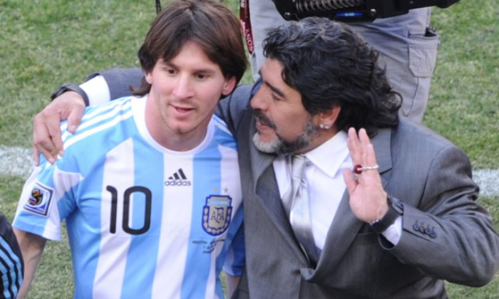 messi maradona argentina