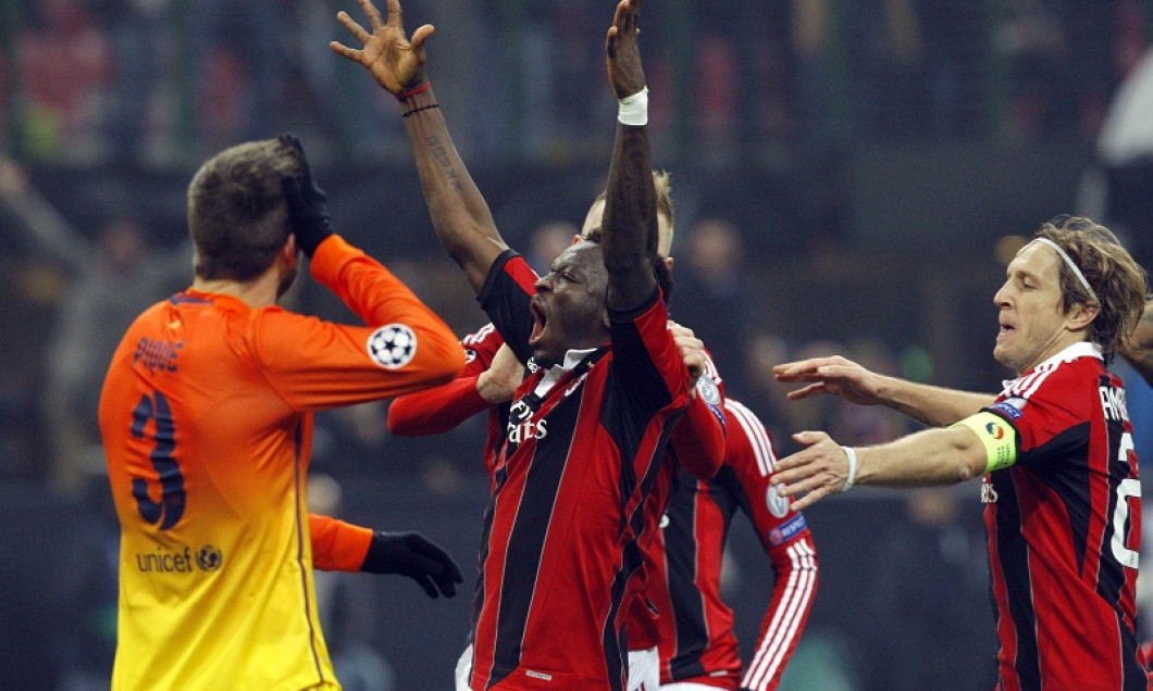 bucurie muntari milan-barcelona