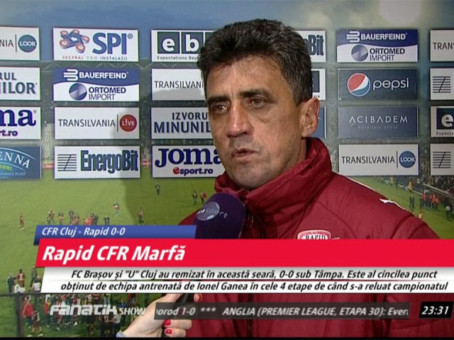 VIDEO Marian Rada, după egalul cu CFR: 