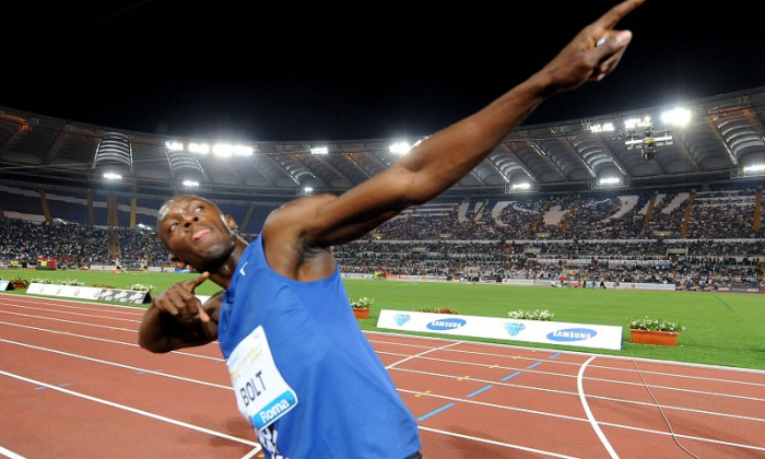 usain bolt stadio olimpico roma