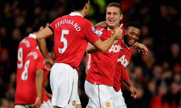 vidic rio ferdinand evra manchester united