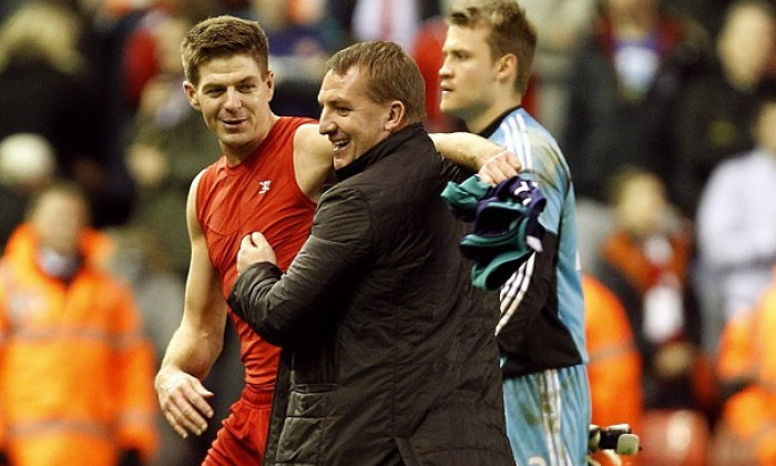 steven gerrard brendan rodgers liverpool