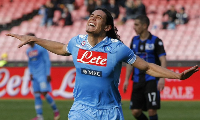 edinson cavani napoli atalanta