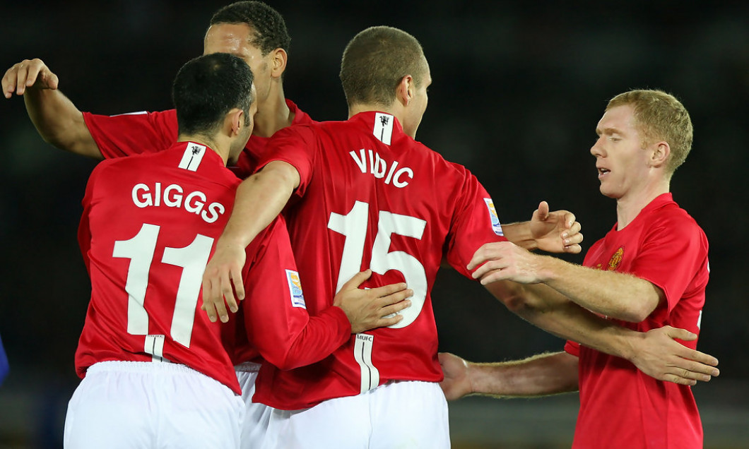 giggs scholes vidic manchester