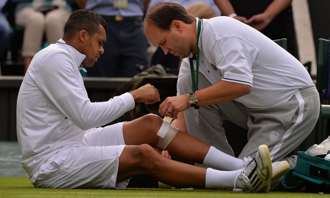 accidentare tsonga wimbledon