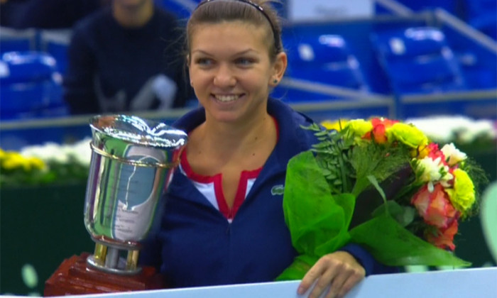 captura halep trofeu